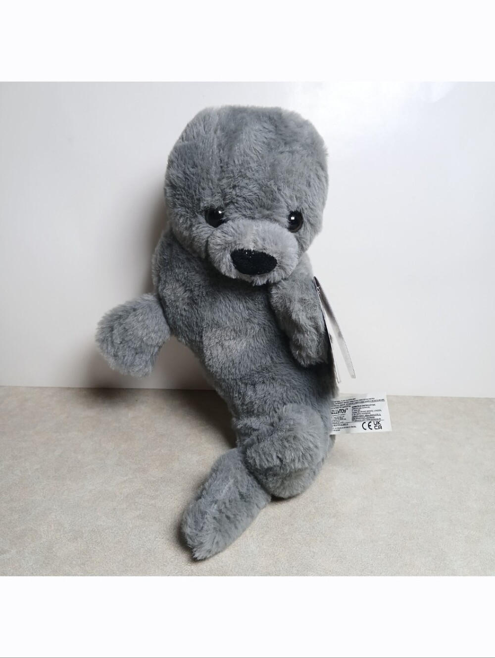 New! Kellytoy Gray Sea Lion Seal 12" Plush Stuffed Animal Toy